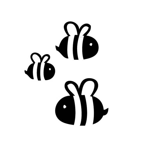 Трафареты пчелок: трафареты пчел для вырезания, на стену, окно, как способ декорирования
