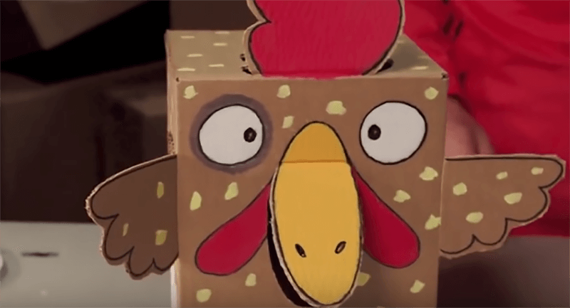 Коробка Петух: как сделать петуха из картонной коробки?