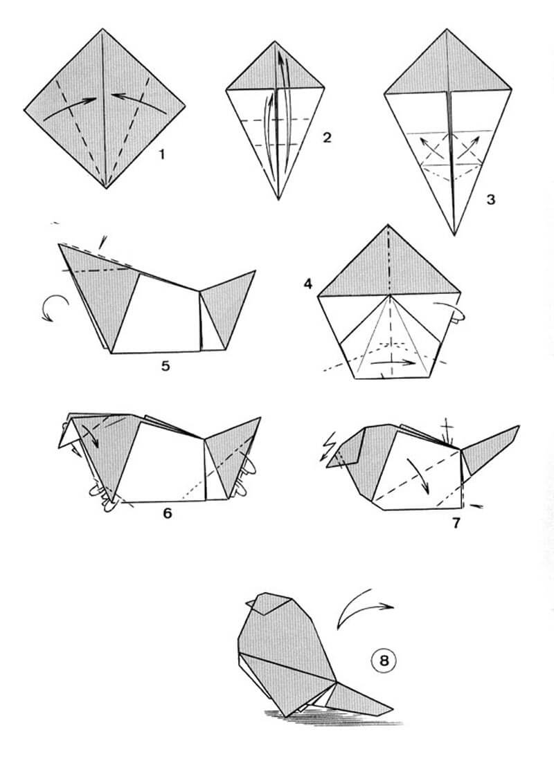 Птички из бумаги пошагово. Оригами птица. Оригами из бумаги схемы птицы. Бумажная птица оригами. Птичка из бумагилригаии.