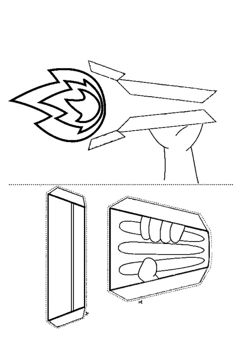Олимпийская поделка - Олимпийский факел из бумаги (шаблоны)