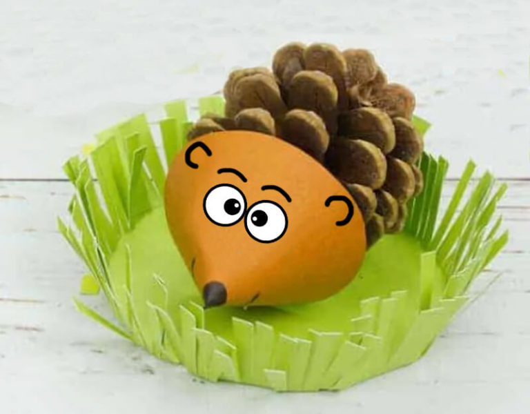 Ежик из шишки. Как сделать ежика из шишки своими руками?
